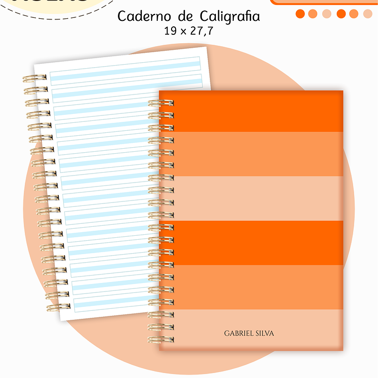 Arquivo Encadernação Kit Escolar - Laranja Neutro 7