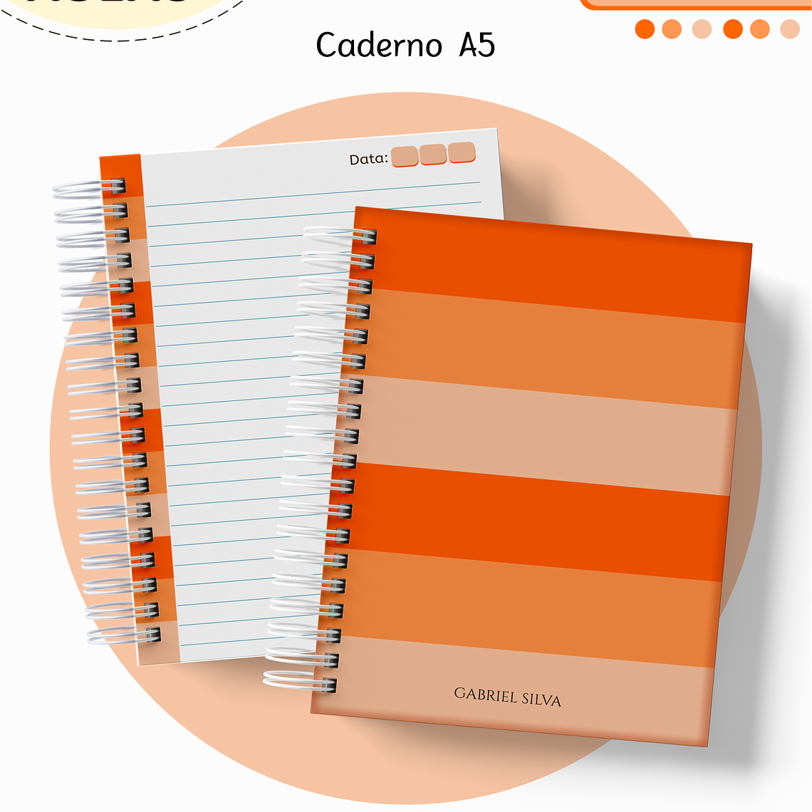 Arquivo Encadernação Kit Escolar - Laranja Neutro 12
