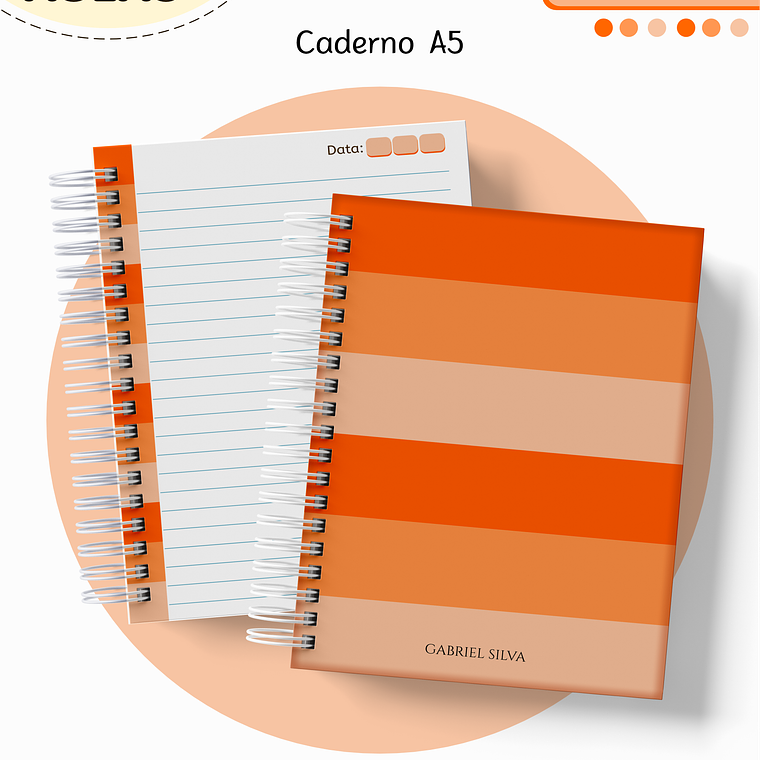 Arquivo Encadernação Kit Escolar - Laranja Neutro 12