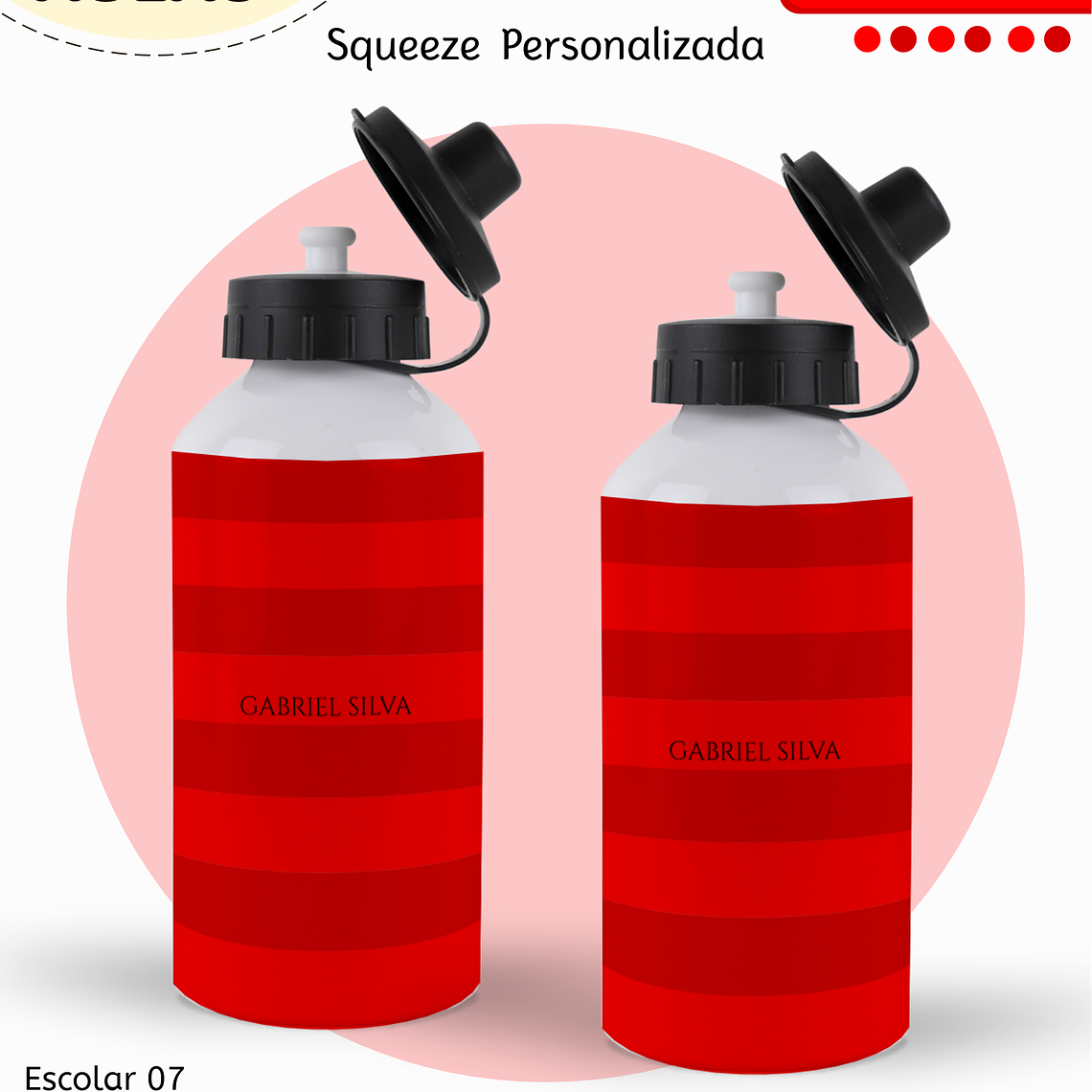 Arquivo Encadernação Kit Escolar - Vermelho Neutro 13