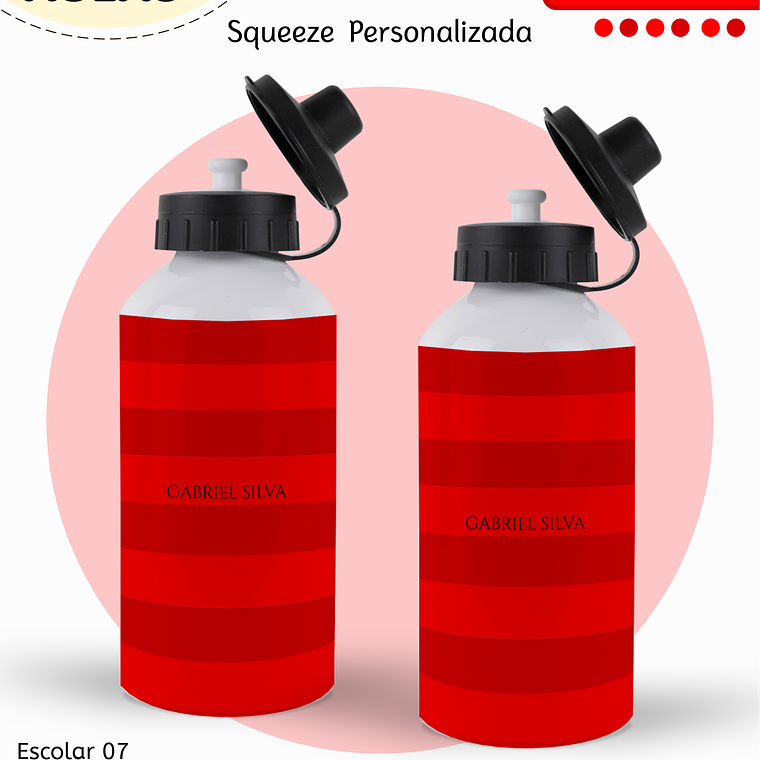 Arquivo Encadernação Kit Escolar - Vermelho Neutro 13