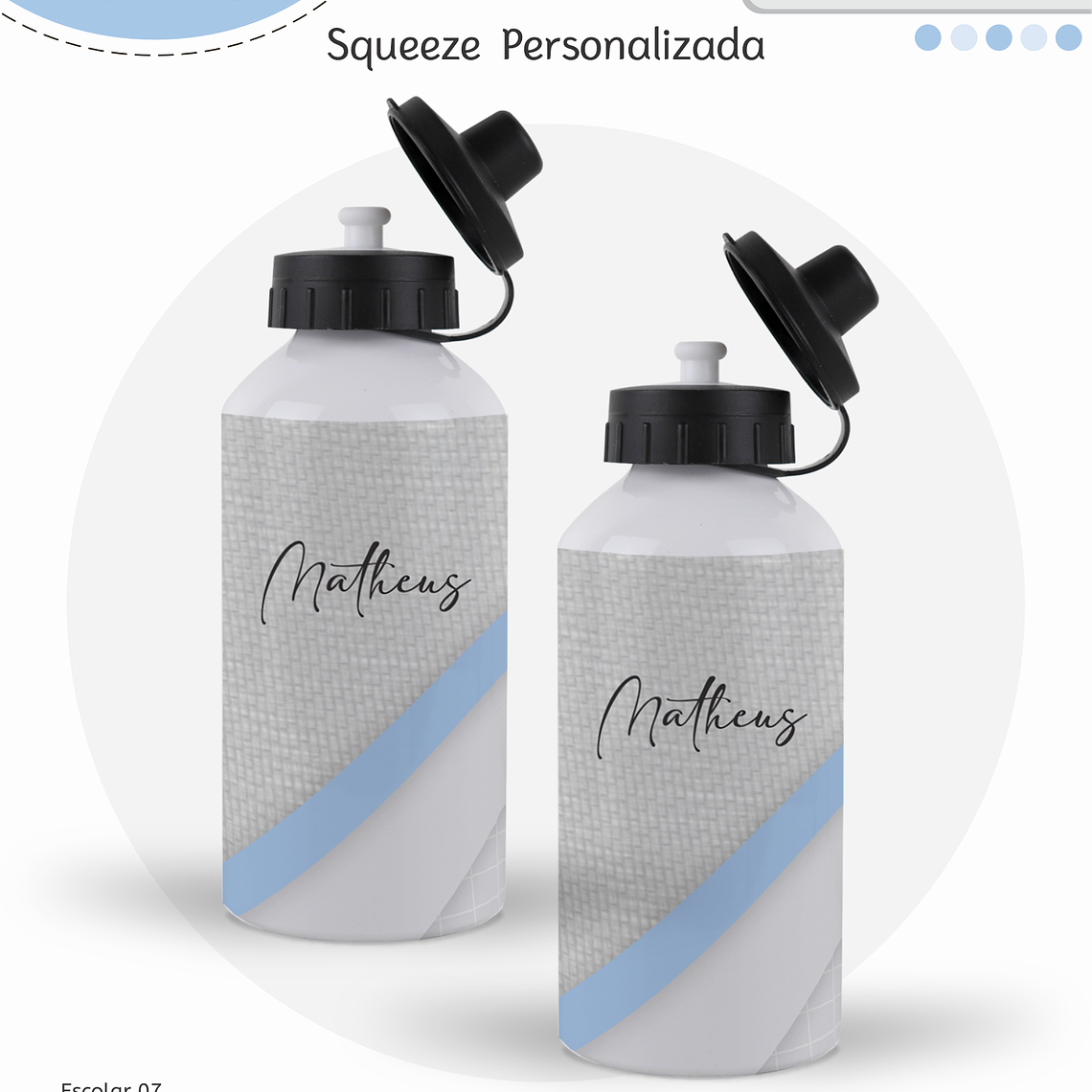 Arquivo Encadernação Kit Escolar - Pastel Menino 11