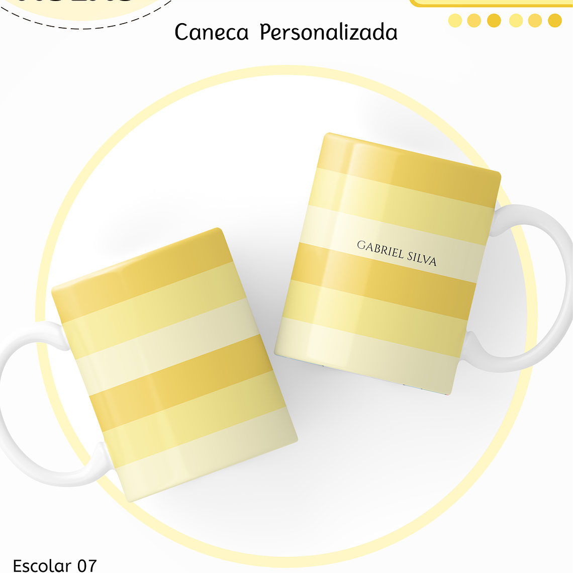 Arquivo Encadernação Kit Escolar - Amarelo Neutro 7