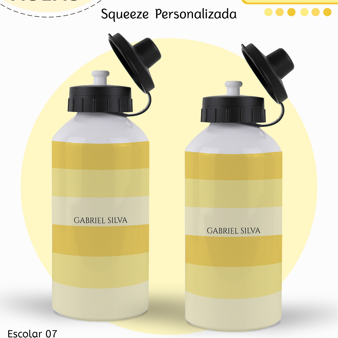 Arquivo Encadernação Kit Escolar - Amarelo Neutro 9