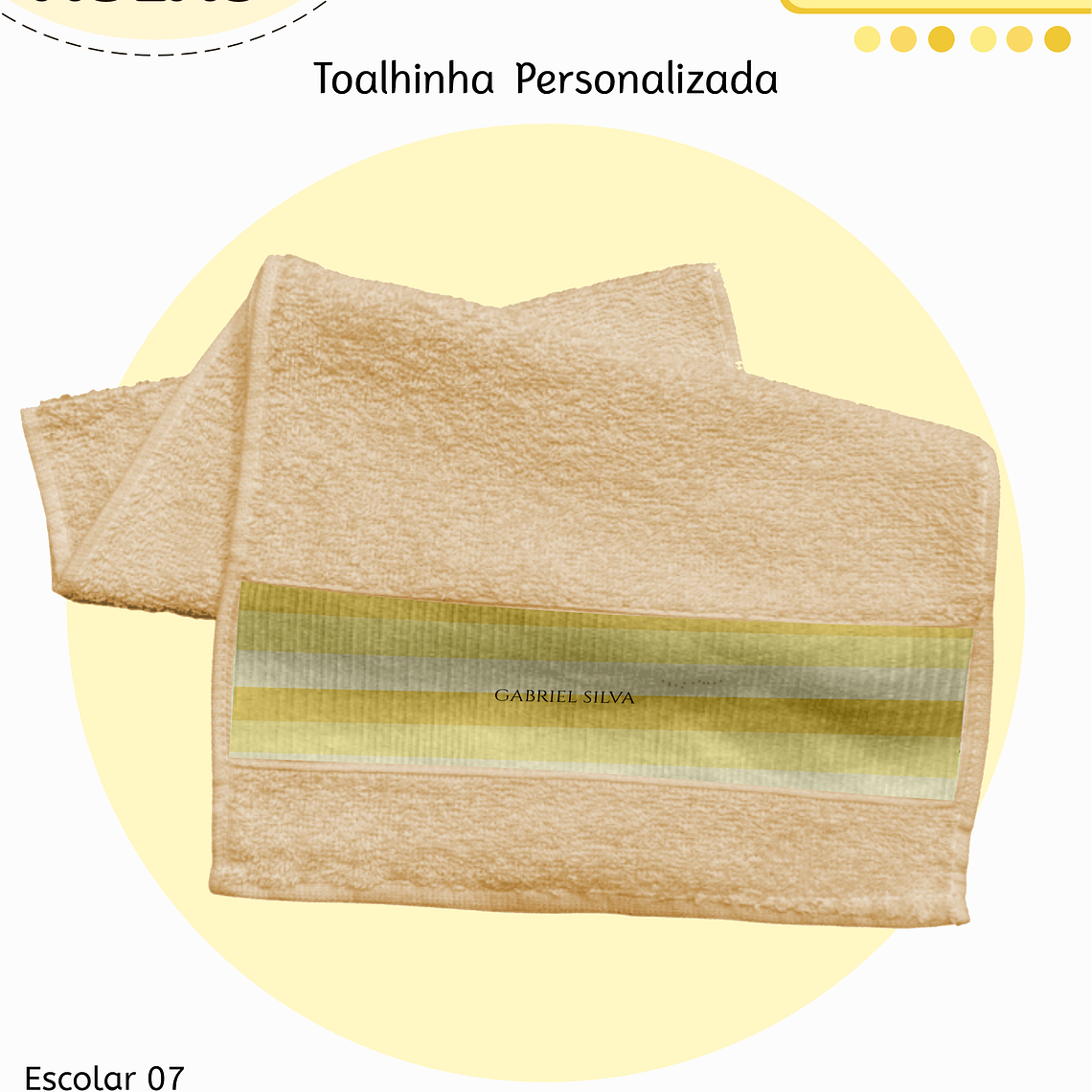 Arquivo Encadernação Kit Escolar - Amarelo Neutro 13