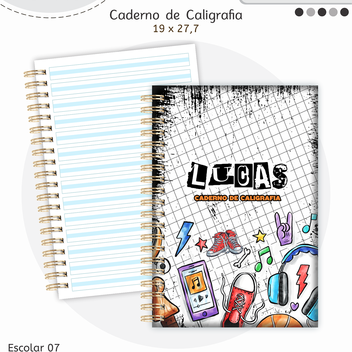 Arquivo Encadernação Kit Escolar - Teen Menino 2