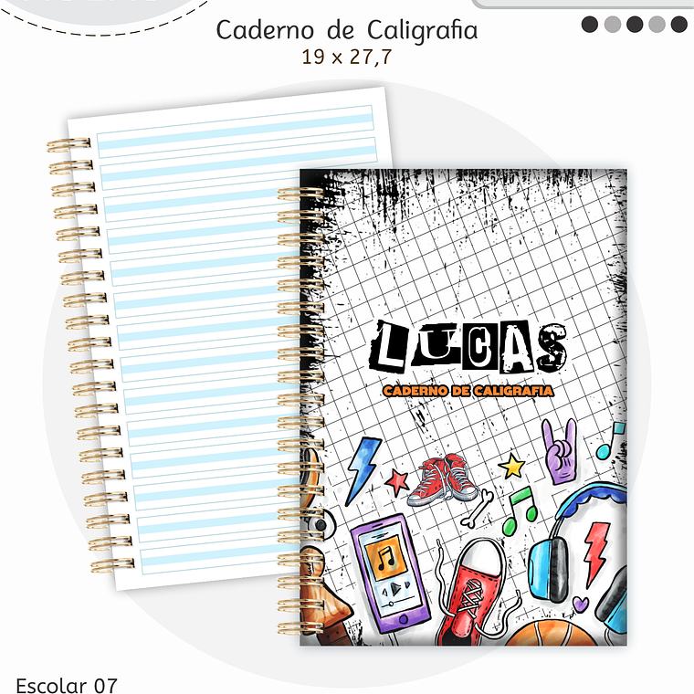 Arquivo Encadernação Kit Escolar - Teen Menino 2