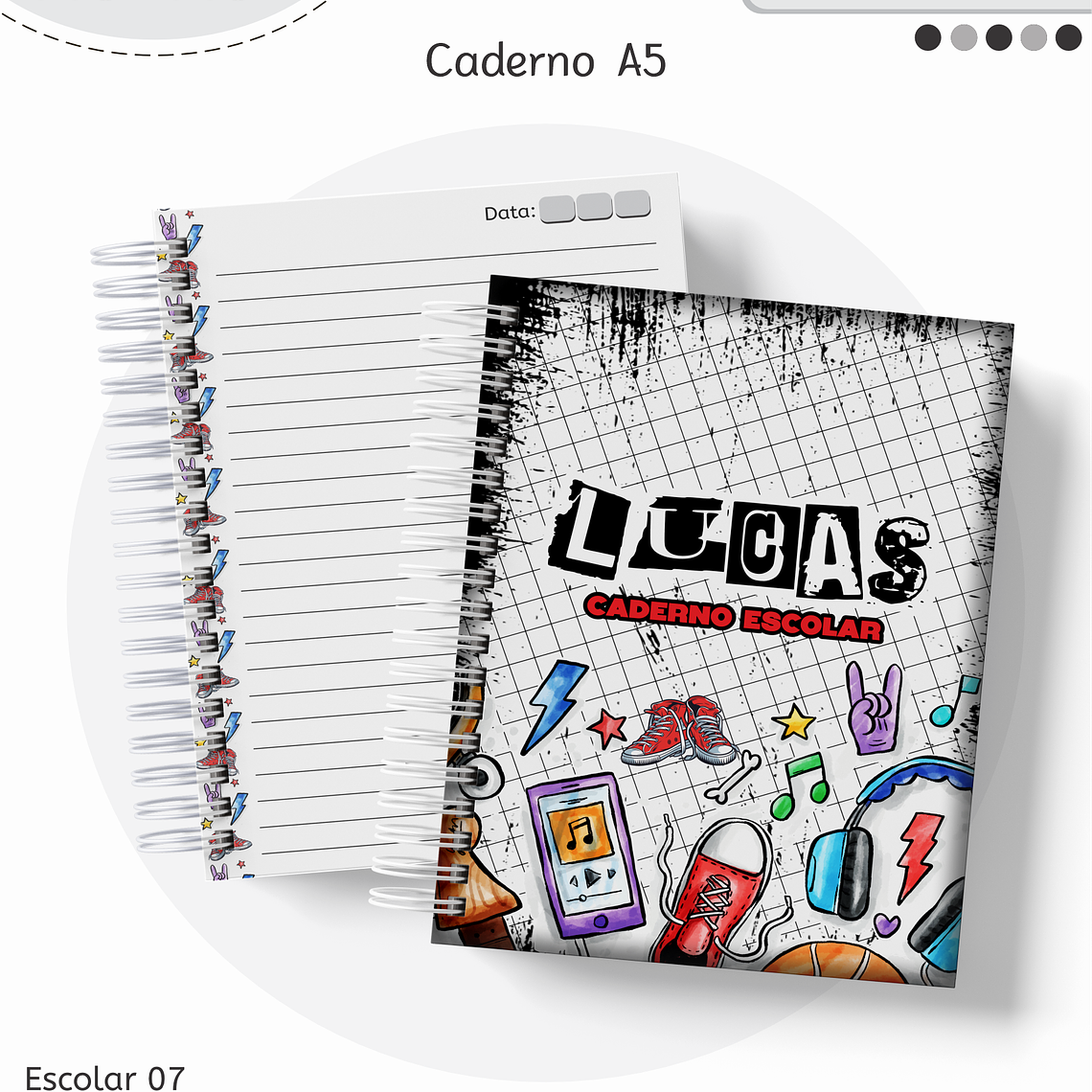 Arquivo Encadernação Kit Escolar - Teen Menino 3