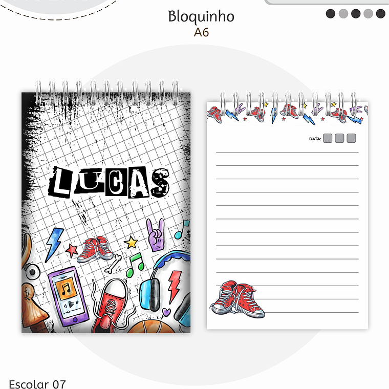 Arquivo Encadernação Kit Escolar - Teen Menino 5