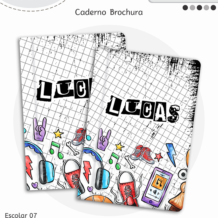 Arquivo Encadernação Kit Escolar - Teen Menino 6