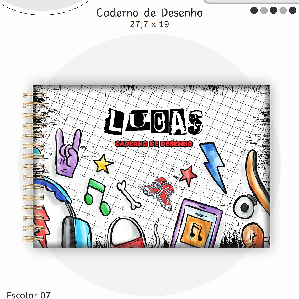 Arquivo Encadernação Kit Escolar - Teen Menino 8