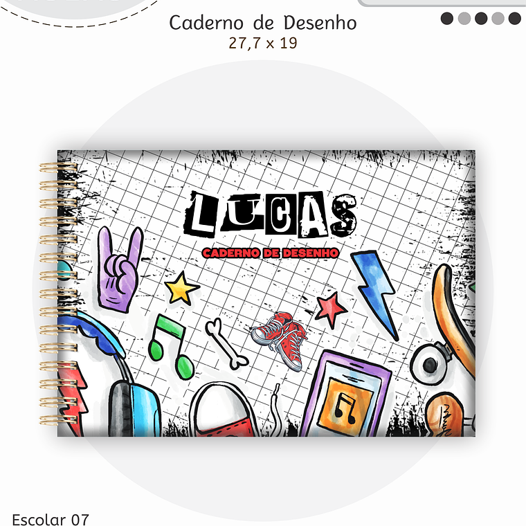 Arquivo Encadernação Kit Escolar - Teen Menino 8