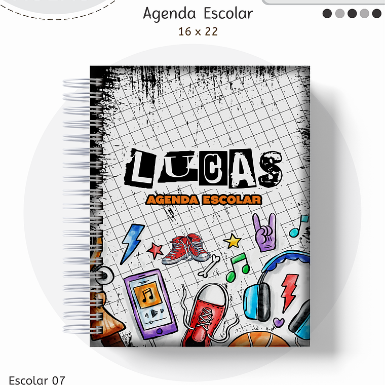 Arquivo Encadernação Kit Escolar - Teen Menino 10