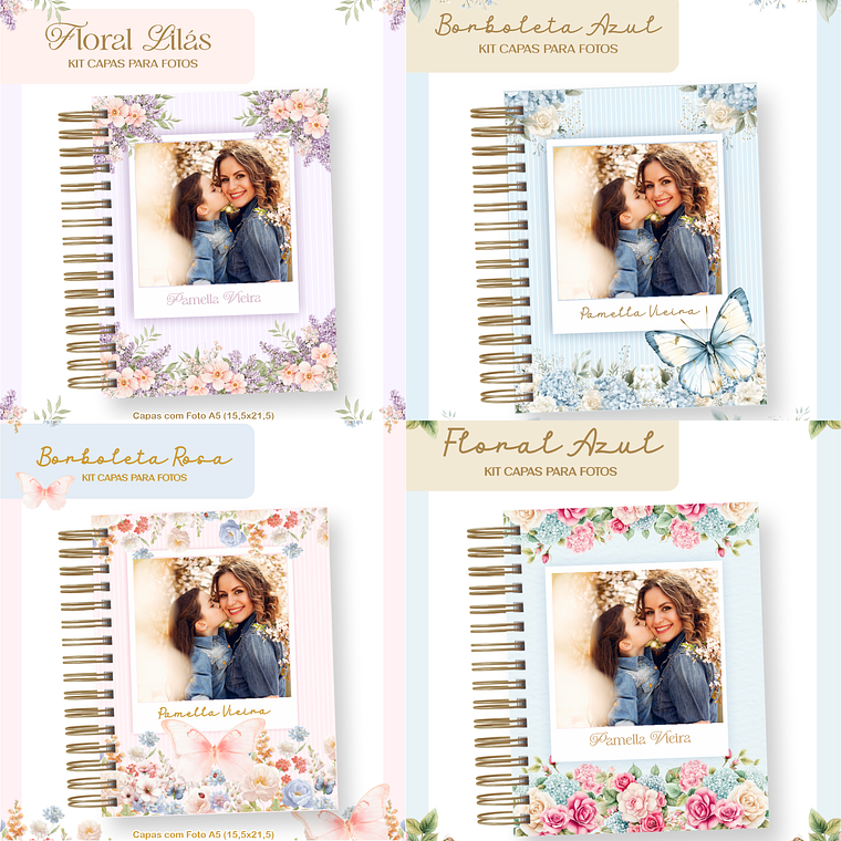 Arquivo Kit Capas de Agenda c/ fotos 1