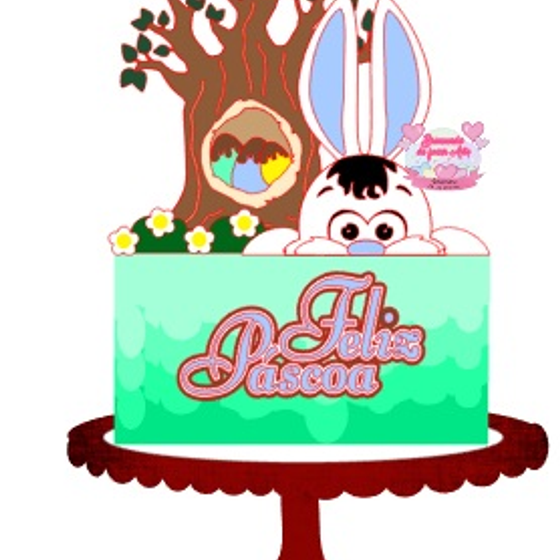 Arquivo Topo de Bolo Páscoa árvore 1
