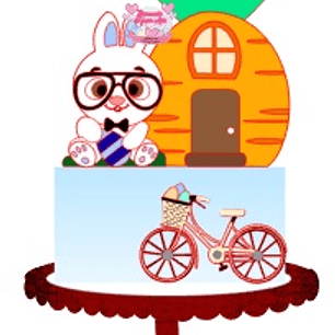 Arquivo Topo de Bolo Páscoa Cenoura