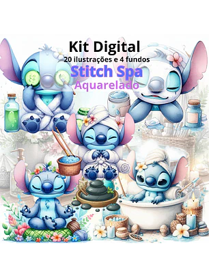 Kit Digital – Stitch Spa Aquarelado