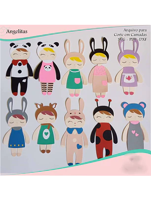 Arquivo de Corte em Camadas Angelitas 