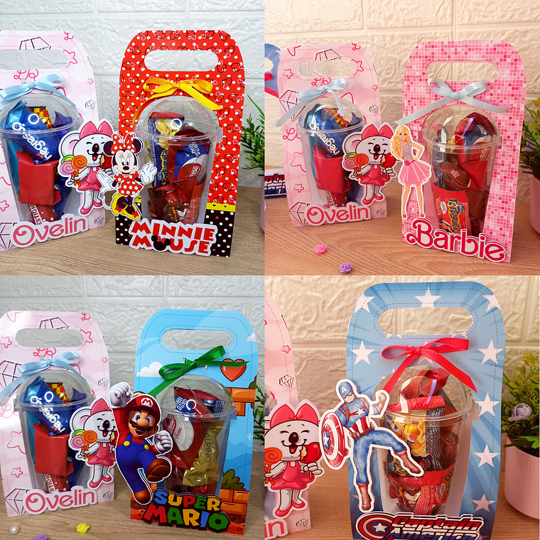 Arquivo de Corte Copo Bolha Personagens 1