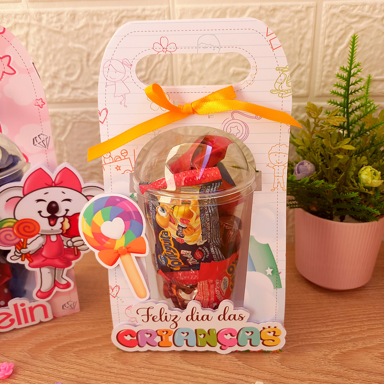 Arquivo de Corte Copo Bolha Personagens 2