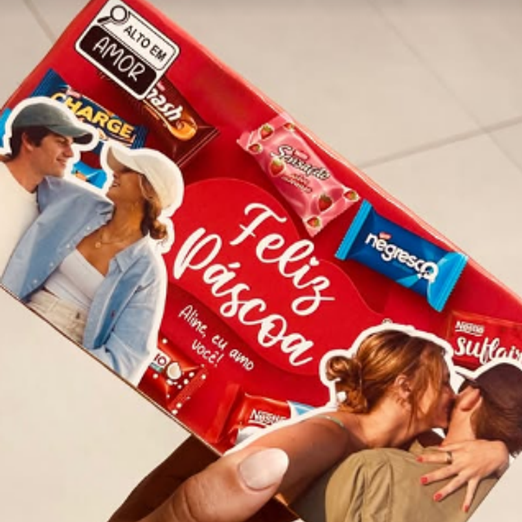 Arquivo Arte Caixa Bombom Namorados Páscoa Editável 1