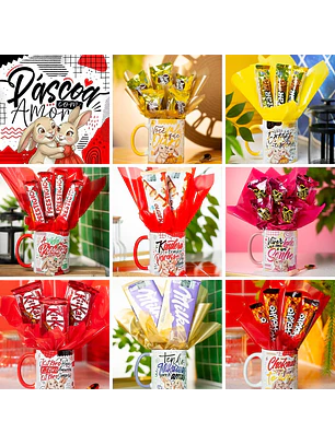 Pack arte de sublimação pascoa com amor 