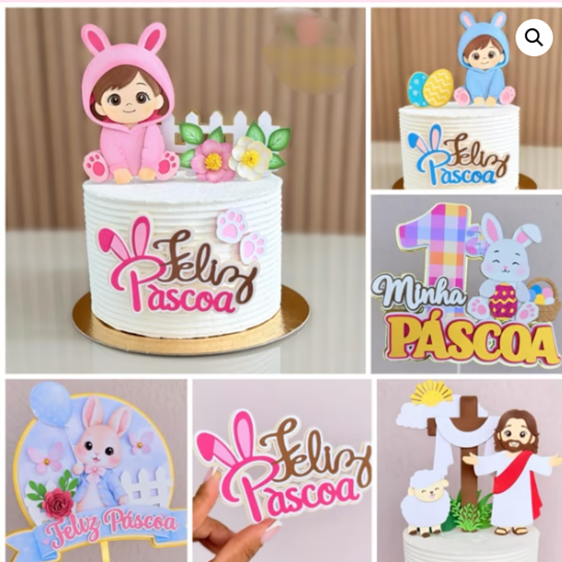 Pack de Topos de bolo páscoa - 8 modelos  1