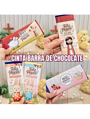 Arquivo Cinta Barra de Chocolate 80g Páscoa