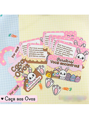 Arquivo Páscoa Caça aos ovos Rosa 