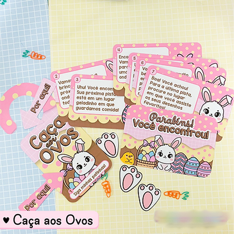 Arquivo Páscoa Caça aos ovos Rosa  1