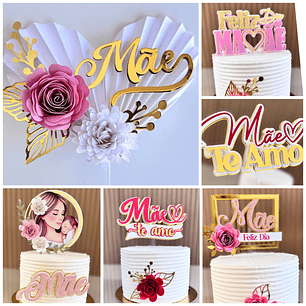 Arquivo Combo 12 topos de bolo dia das mães