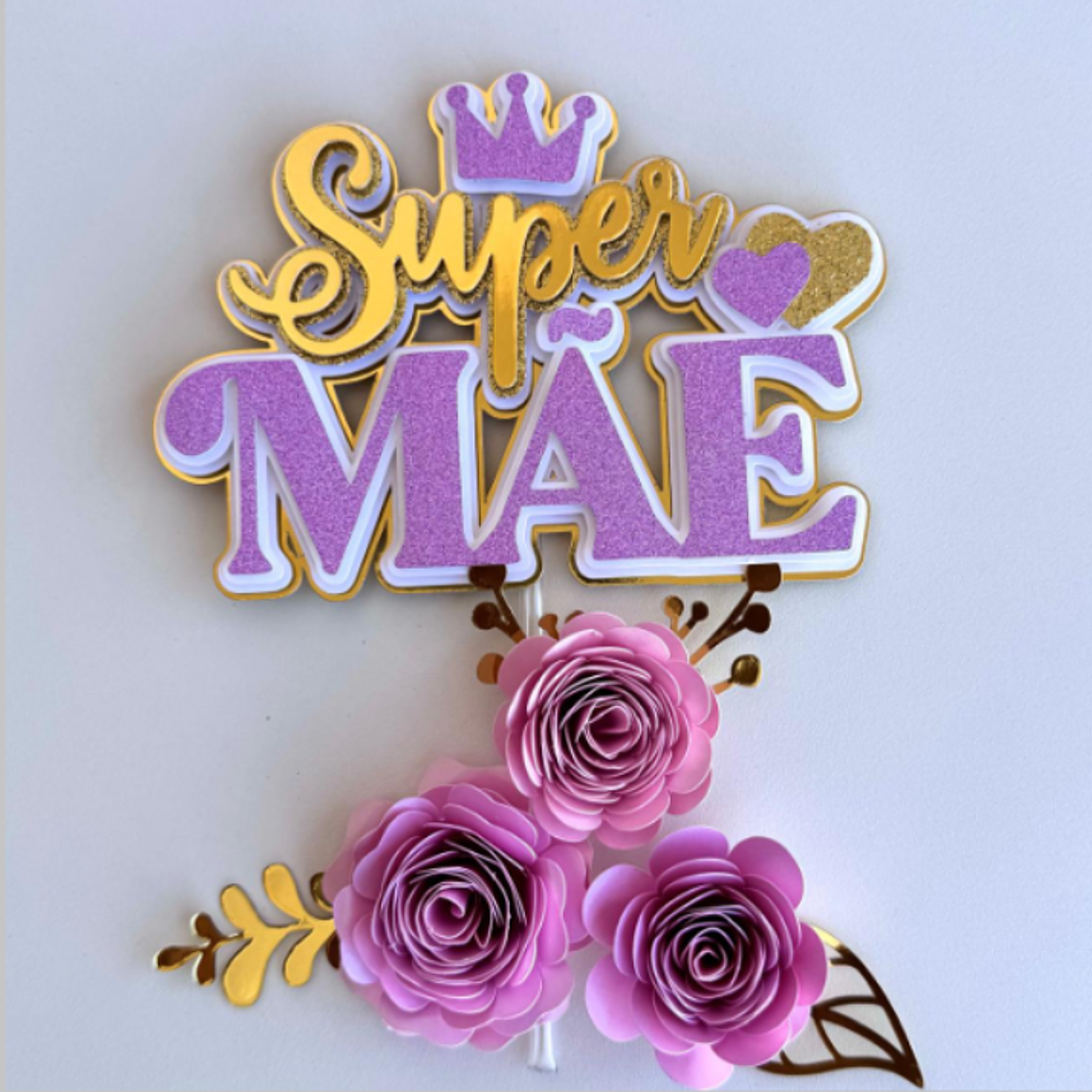 Arquivo Topo de Bolo Dia das Mães - Super Mãe 1