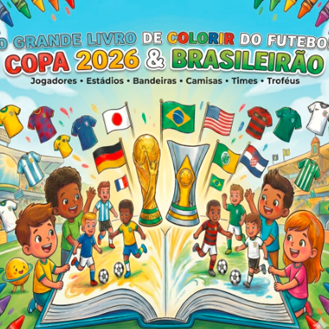 Arquivo Livro de Colorir - Futebol 2026 Seleção 1