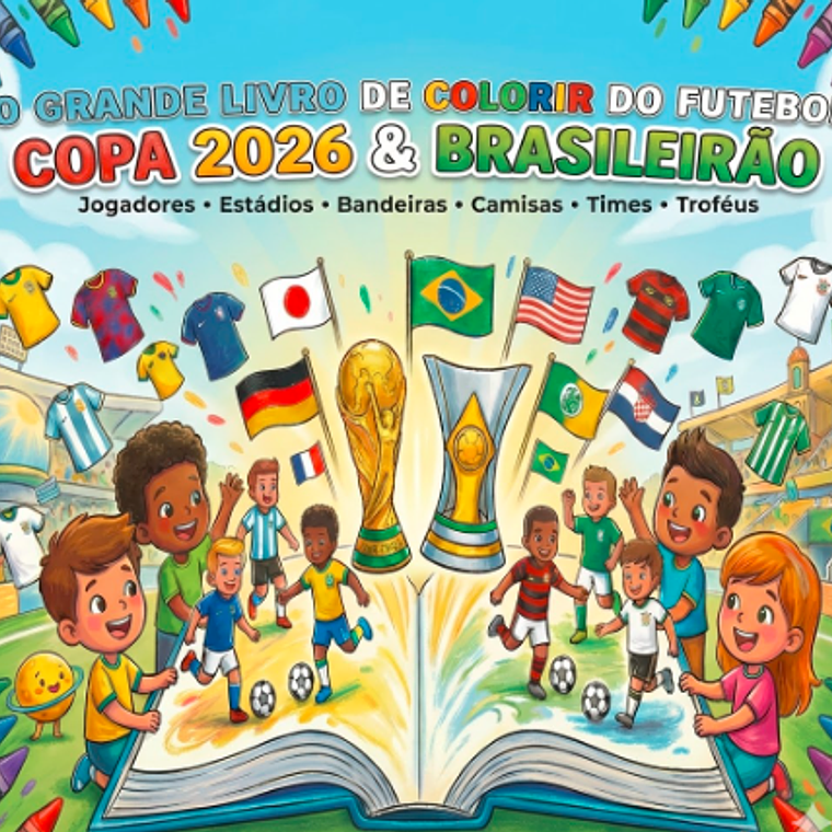 Arquivo Livro de Colorir - Futebol 2026 Seleção 1
