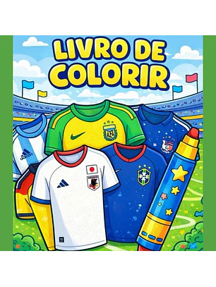 Arquivo Livro de Colorir Camisas da Copa do Mundo 2026