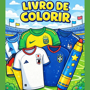 Arquivo Livro de Colorir Camisas da Copa do Mundo 2026