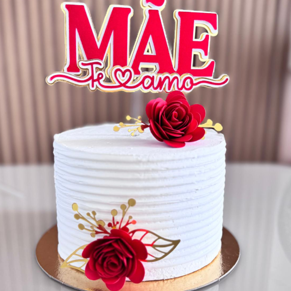 Arquivo Topo de Bolo Dia das Mães - Mãe Te Amo 1