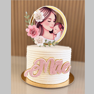 Arquivo Topo de Bolo Dia das Mães  