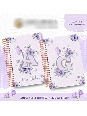 ARQUIVO CAPAS ALFABETO LILÁS