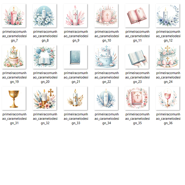 Kit Digital Primeira Comunhão 2