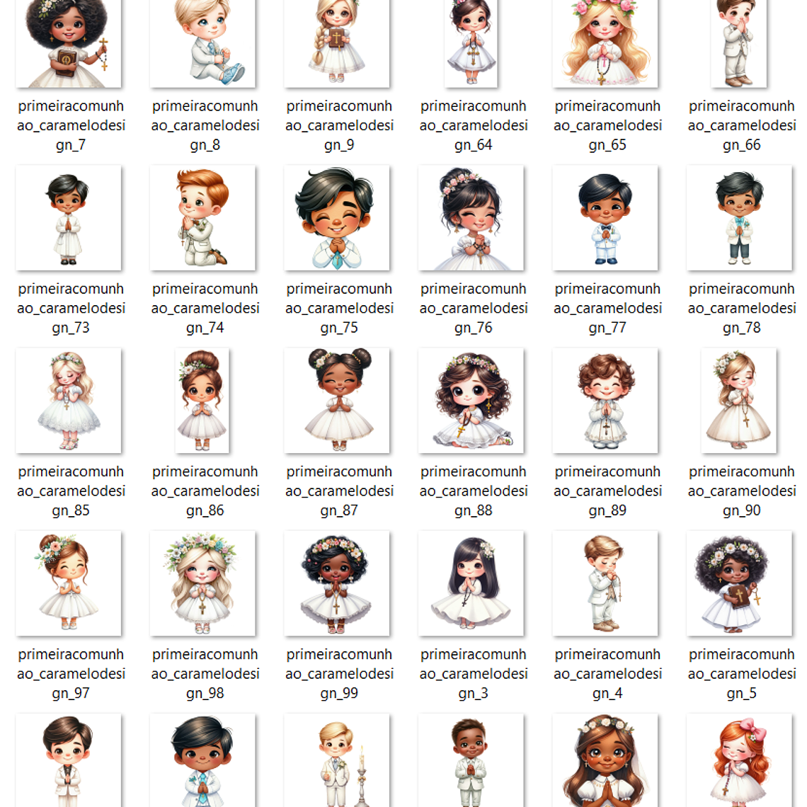 Kit Digital Primeira Comunhão 3