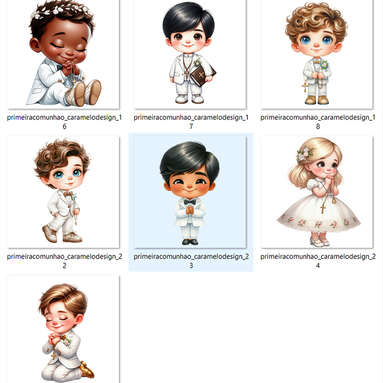 Kit Digital Primeira Comunhão 5