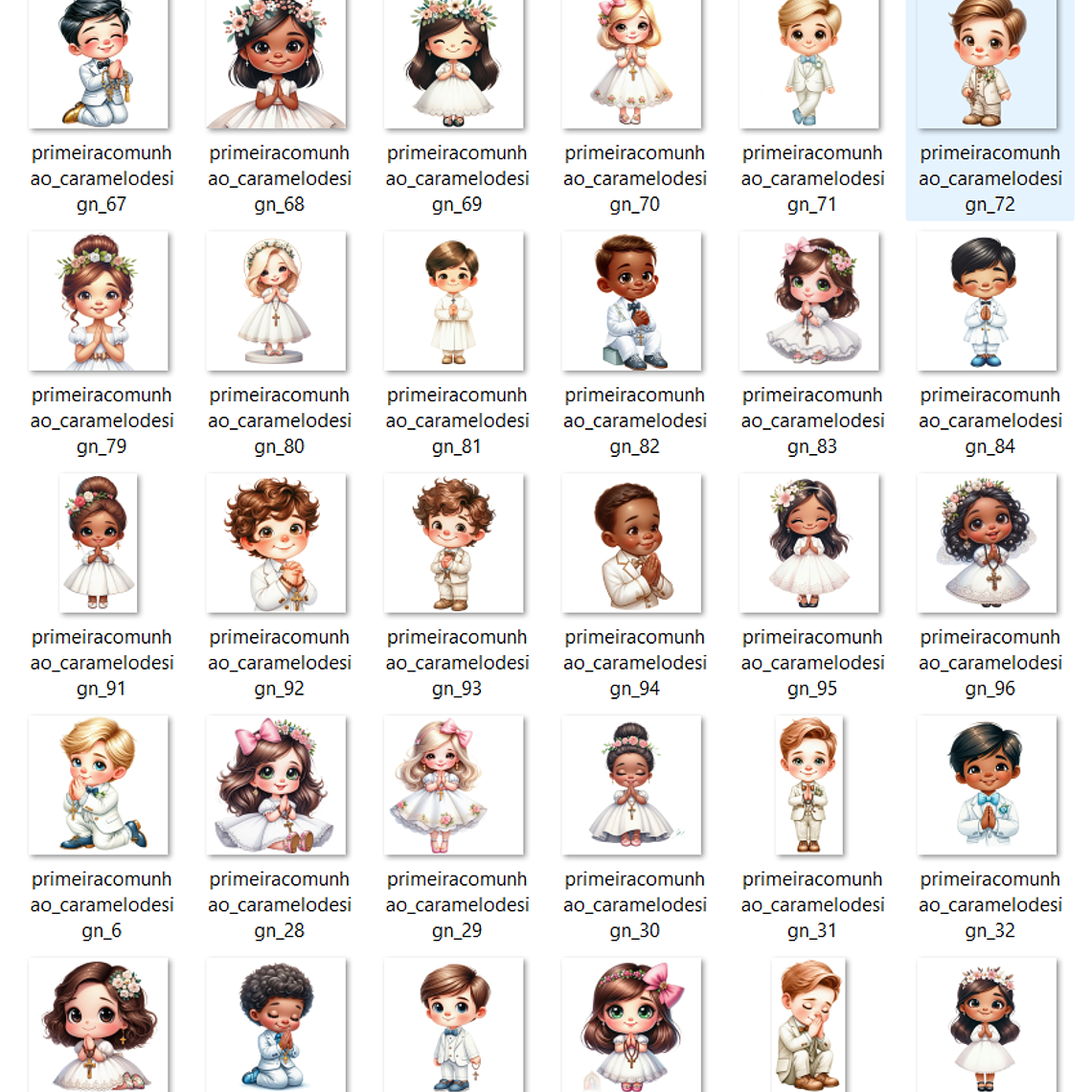 Kit Digital Primeira Comunhão 7