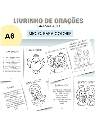ARQUIVO MIOLO LIVRINHO DE ORAÇÕES - PARA COLORIR