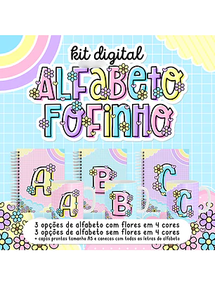 Kit Digital Alfabeto Fofinho