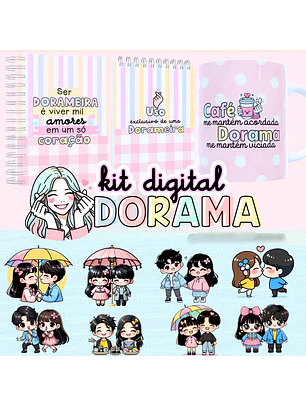 Arquivo Kit Encadernaçao e Imagens Dorama