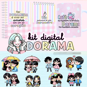 Arquivo Kit Encadernaçao e Imagens Dorama