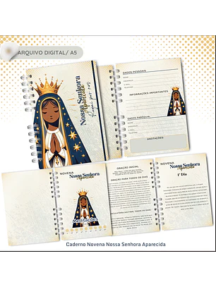 Arquivo Caderno Novena Nossa Senhora Aparecida