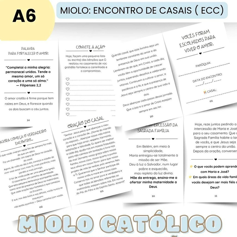 ARQUIVO MIOLO LIVRINHO DE ORAÇÕES ECC 1