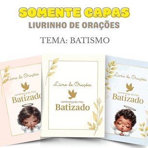 ARQUIVO CAPAS LIVRINHO DE ORAÇÕES - TEMA : BATISMO
